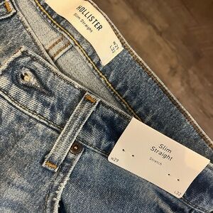Hollister Slim Straight Jeans - Light Blue 29x32